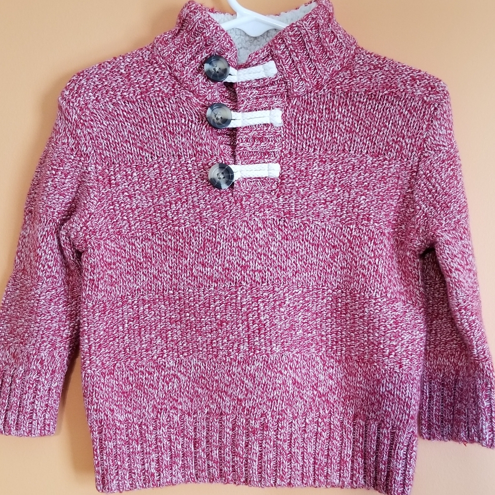 Cat and Jack 18 mo red knit sweater